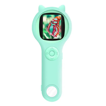 Kids Digital Microscope 500X Portable USB Charging with Photo Video Function Silicone Case Educational Science Toy for Children Zenn Organics Inc