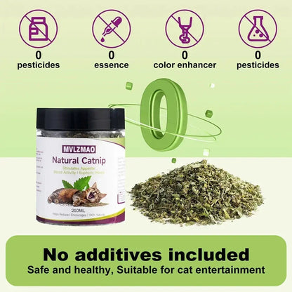 Cat Crack Catnip 100% Natural Safe & Non-Addictive Catnip Treats Used to Supplement Catnip Toys, Catnip Spray, & Cat Accessories Zenn Organics Inc