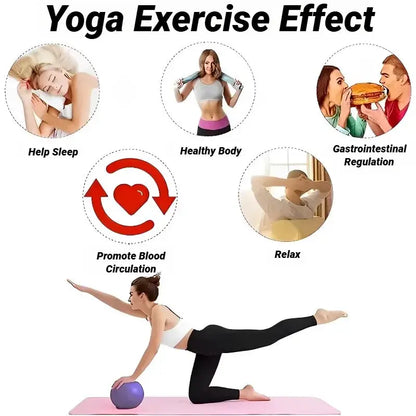 25CM New Yoga Pilates Ball Exercise Gymnastic Fitness Balance Gym Core Indoor Training Mini Balls Small Therapy Improves Zenn Organics Inc