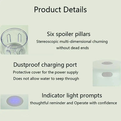 250ML Electric Kitchen Food Chopper Mini USB Food Crusher Portable Meat Grinder Vegetable Chopper For Kitchen household Outdoor Zenn Organics Inc