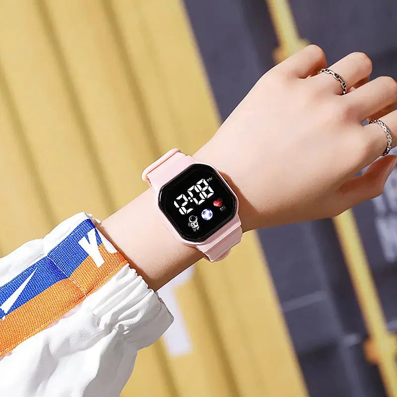 Kids Watch Sport LED Digital Watches Football Silicone Strap Waterproof Electronic Wristwatch for Children Boys Girls Gifts Zenn Organics Inc