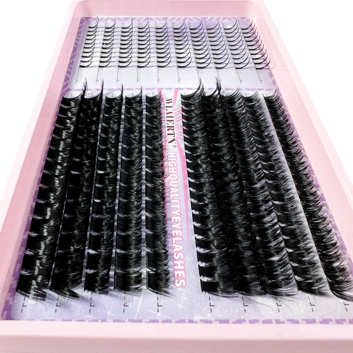 Lash Extensions Kit Spikes Lash Individuals 3D Volume Eyelash Clusters D-Curly Lash Clusters Kit 10-16MM DIY Eyelash Extensions Zenn Organics Inc
