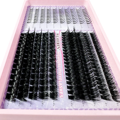 Lash Extensions Kit Spikes Lash Individuals 3D Volume Eyelash Clusters D-Curly Lash Clusters Kit 10-16MM DIY Eyelash Extensions Zenn Organics Inc