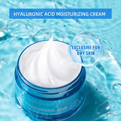 Zenn Organics hyaluronic acid gel cream moisturizer for dry skin, hydrating and smoothing facial lotion with nourishing formula