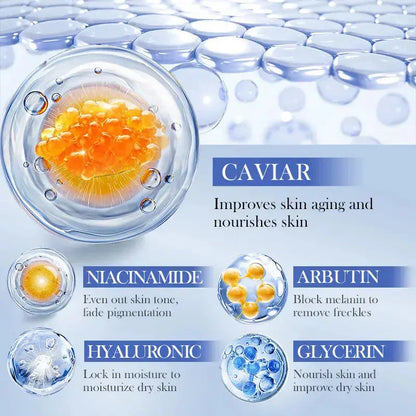 5pcs SADOER Caviar Hyaluronic Acid Moisturizing Facial Masks Brightening Firming Hydrating Face Mask Facial Skin Care Products Zenn Organics Inc