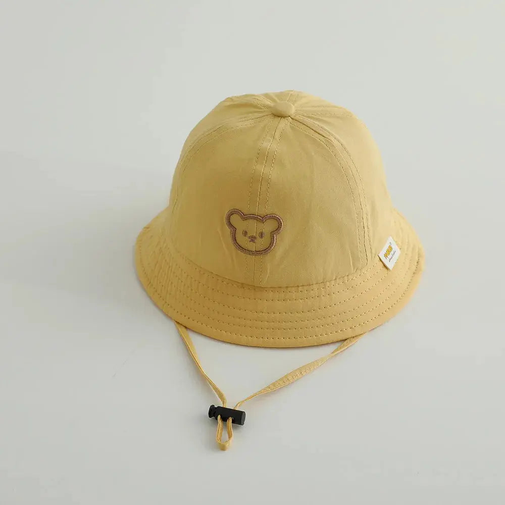 Cute Bear Baby Bucket Hats Korean Boy Girl Summer Uv Protection Fisherman Caps Kids Outdoor Sunshade Panama Basin Caps Zenn Organics Inc