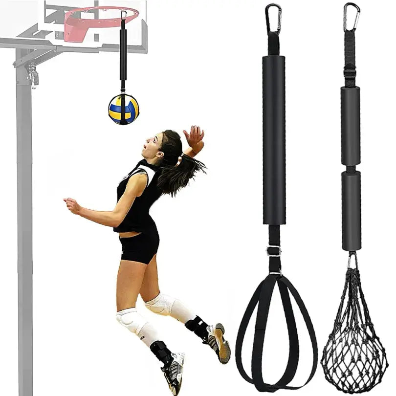 Volleyball Spiking Training Aid Adjustable Belt Solo Serve Training Equipment Bouncing Train Rope Beach Volleyball Accessories Zenn Organics Inc