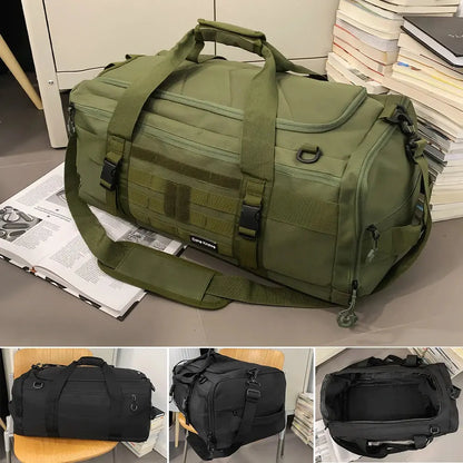 Luggage Duffel Bag Camping Backpack Tactical Large Bags Men's Hiking Travel Mountaineering Trip Utility Gym Weekend Duffle Zenn Organics Inc