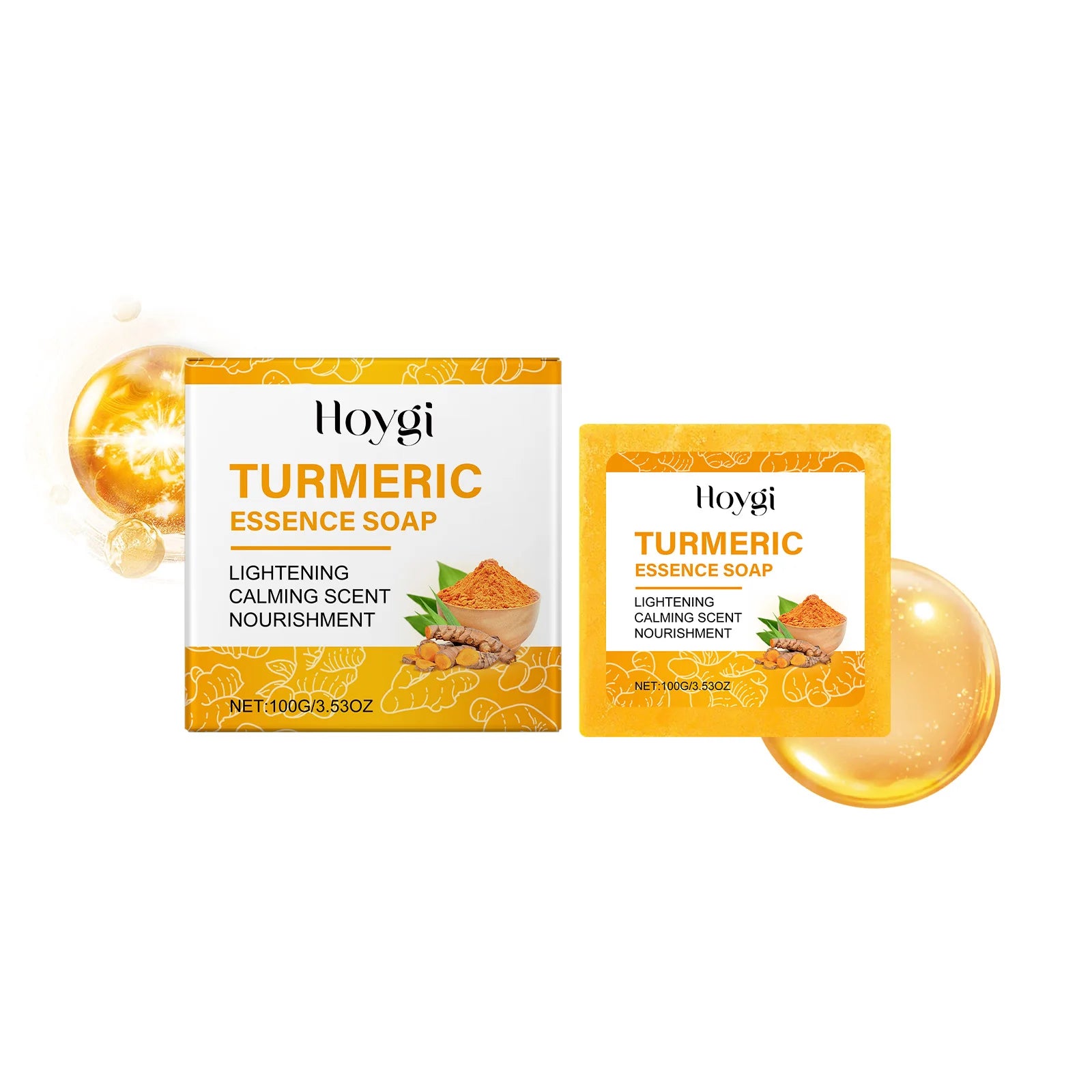 Turmeric Facial Essential Oil Repair Firming Deep Cleansing Soap Even Skin Tone Cream for Face Reduce Dullness Nourish Skin Care Zenn Organics Inc