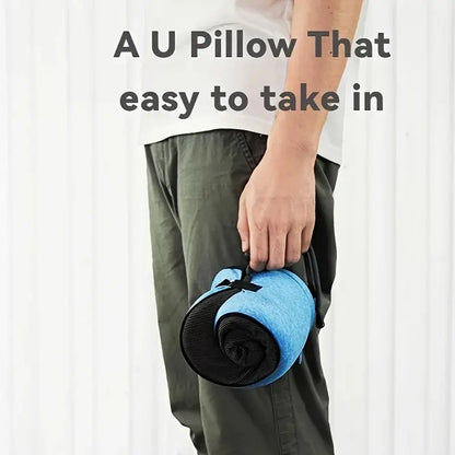 Travel Pillow 100% Pure Memory Foam Travel Neck Pillow, Airplane Pillow for Traveling、Car、Home、Office，Washable Cover Zenn Organics Inc