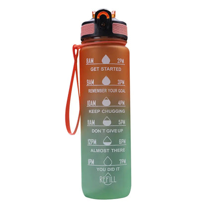1L Water Bottle Portable Sport Water Bottle Pretty Drink Bottle Leakproof Gym Water Bottle for Outdoor Travel Fitness Cycling Zenn Organics Inc