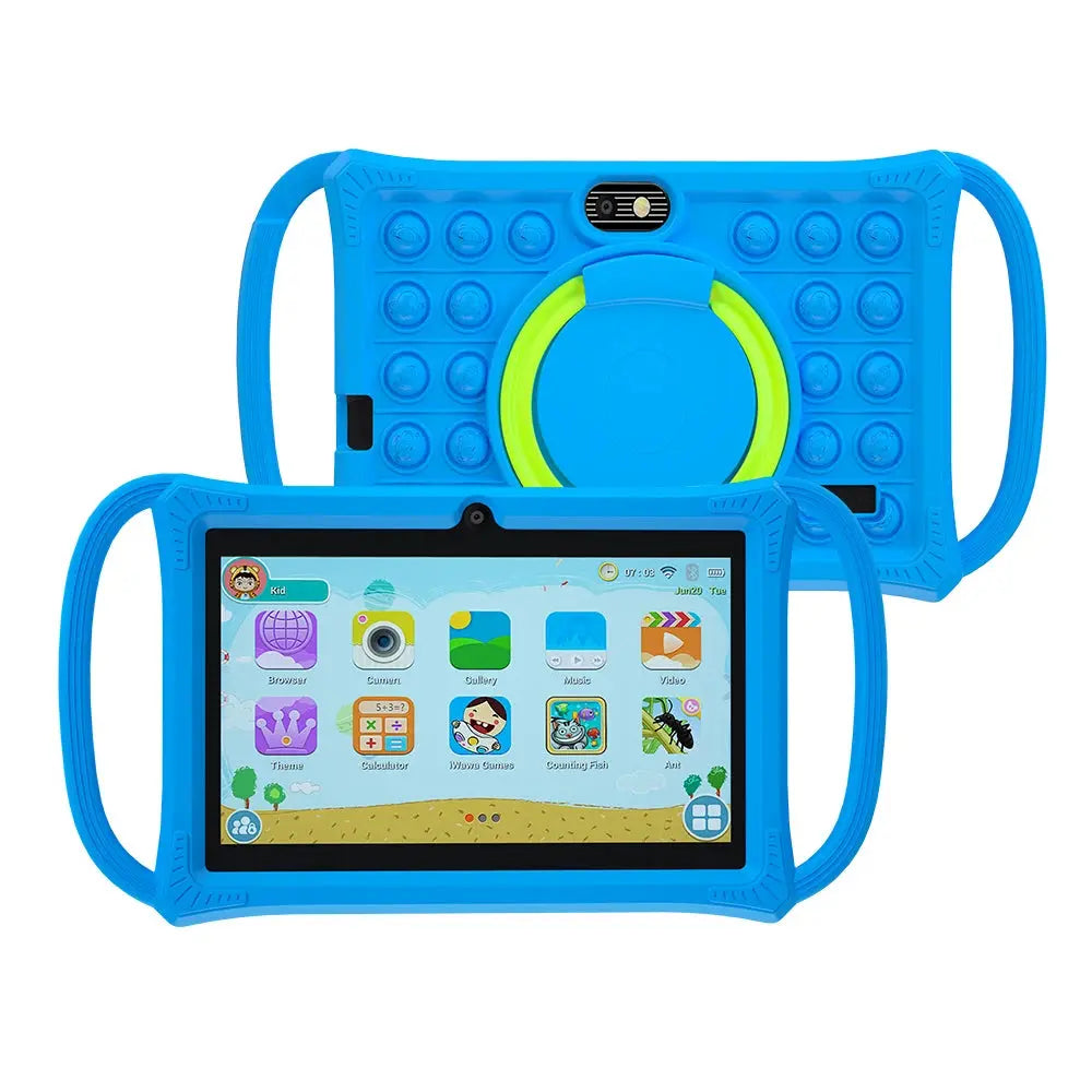 Kids Tablet 7.0 Inch  Android 12 Quad Core 4GB RAM+64GB ROM 4500mAh Dual Camera WiFi Parental Control Zenn Organics Inc