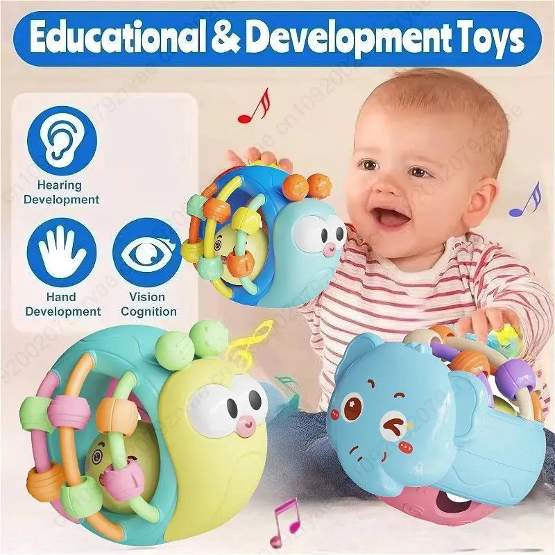Baby Balls Rattle Comforter Toy Soft Hand Grasp Ball Educational Sensory Toys Activity Baby Crawling Toys 0 6 12 Months Zenn Organics Inc