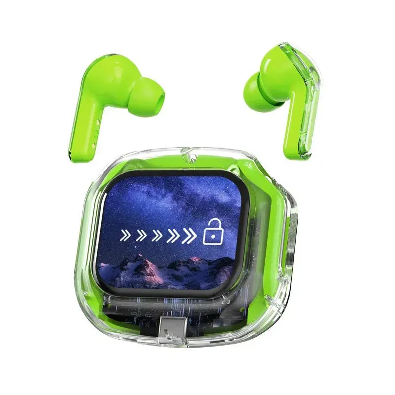 True Wireless Bluetooth Earbuds 5.4 Earphones ANC Noise Reduction Stereo Bass HD Mic Gamer Headset with LED Touch Screen Control Zenn Organics Inc