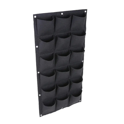 Garden Green Wall 18 Pockets Planting Bag  Vertical Wall Planter Garden Balcony Plant Grow Bag Gardening Accessory Herb Zenn Organics Inc