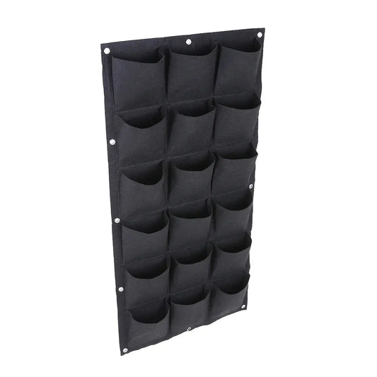Garden Green Wall 18 Pockets Planting Bag  Vertical Wall Planter Garden Balcony Plant Grow Bag Gardening Accessory Herb Zenn Organics Inc