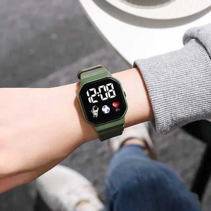Kids Watch Sport LED Digital Watches Football Silicone Strap Waterproof Electronic Wristwatch for Children Boys Girls Gifts Zenn Organics Inc