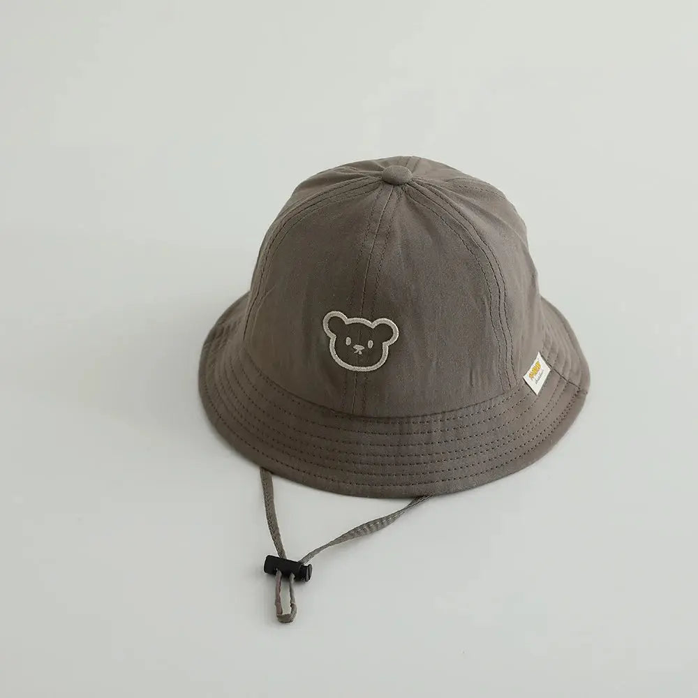 Cute Bear Baby Bucket Hats Korean Boy Girl Summer Uv Protection Fisherman Caps Kids Outdoor Sunshade Panama Basin Caps Zenn Organics Inc