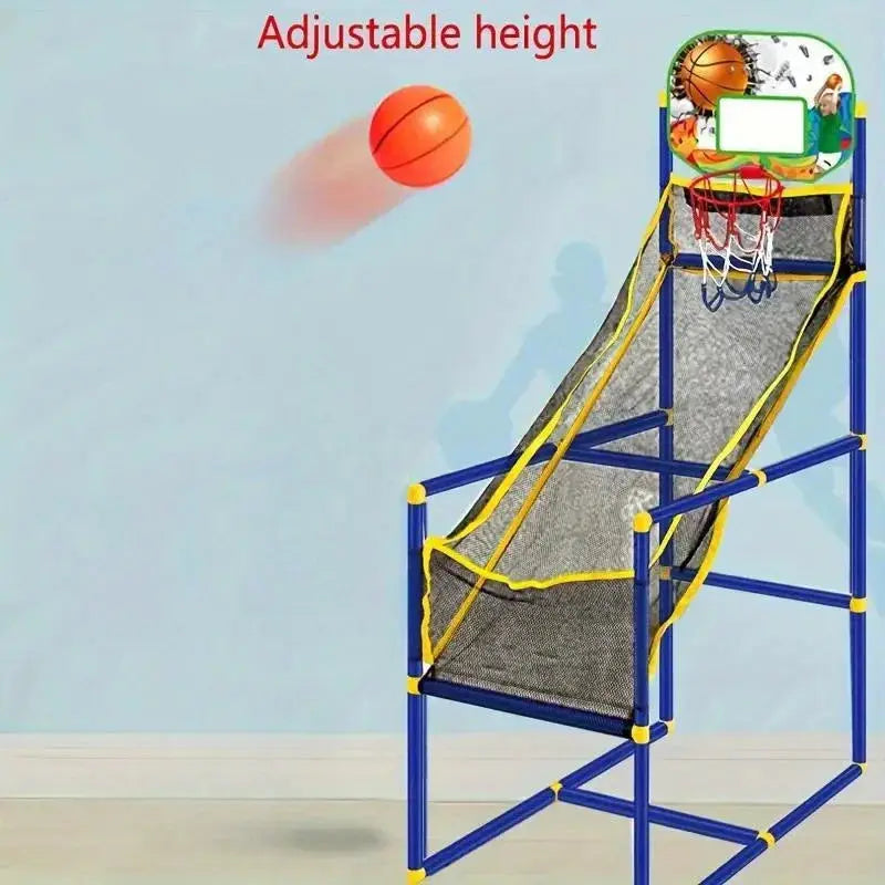 Enjoyable Arcade Basketball Game Set - Indoor/Outdoor Dual Play, Easy Setup with Pump & Balls, Ideal Holiday & Birthday Gift Zenn Organics Inc