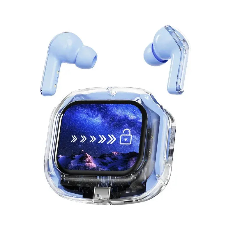 True Wireless Bluetooth Earbuds 5.4 Earphones ANC Noise Reduction Stereo Bass HD Mic Gamer Headset with LED Touch Screen Control Zenn Organics Inc
