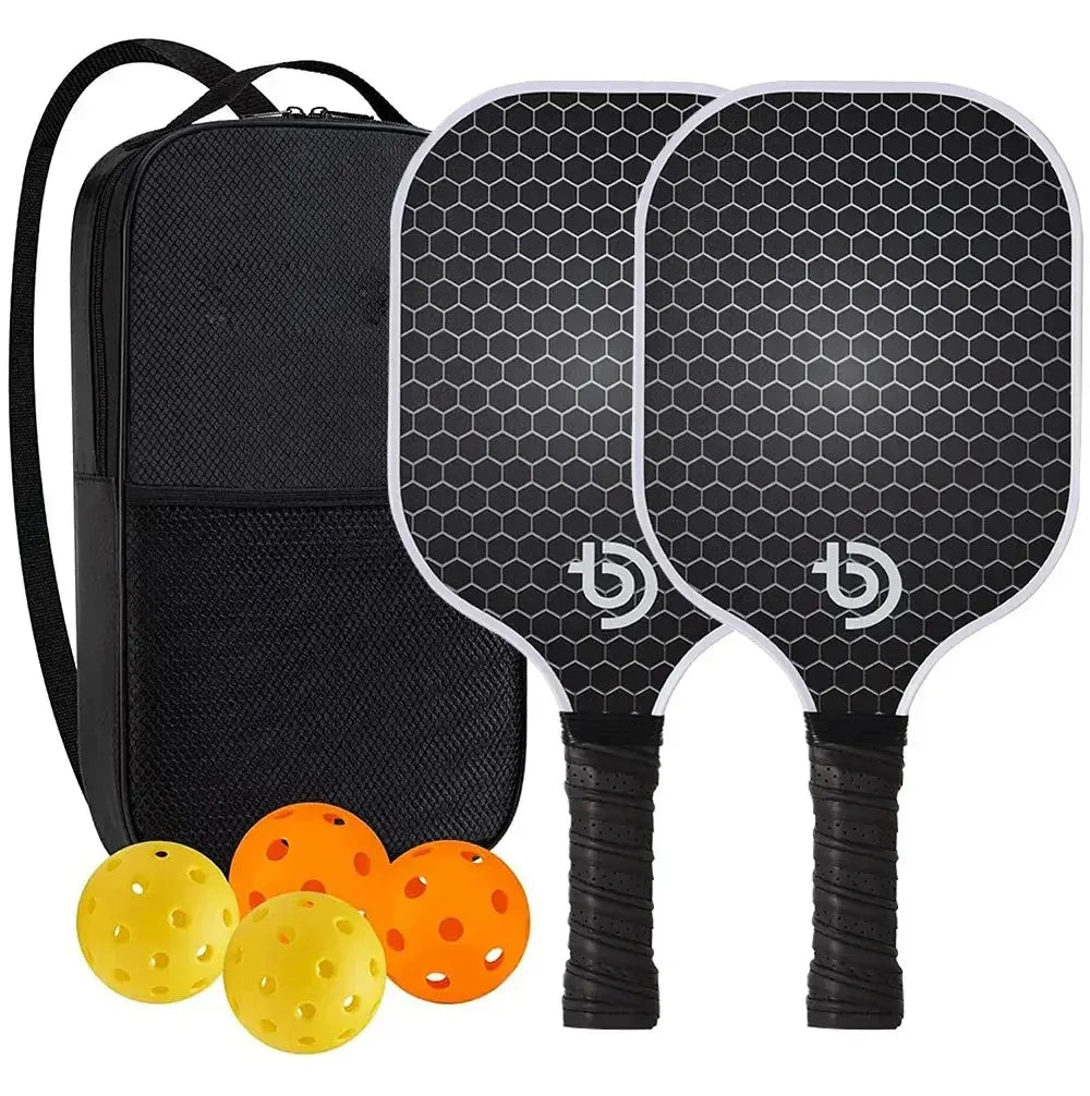 Pickleball Paddles Set-Graphite Carbon Fiber Usapa Approved Lightweight Racquets Set Indoor and Outdoor Exercise For All Ages Zenn Organics Inc