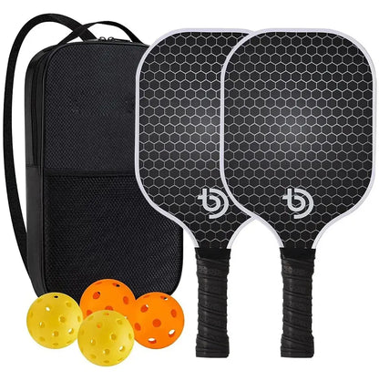 Pickleball Paddles Set-Graphite Carbon Fiber Usapa Approved Lightweight Racquets Set Indoor and Outdoor Exercise For All Ages Zenn Organics Inc