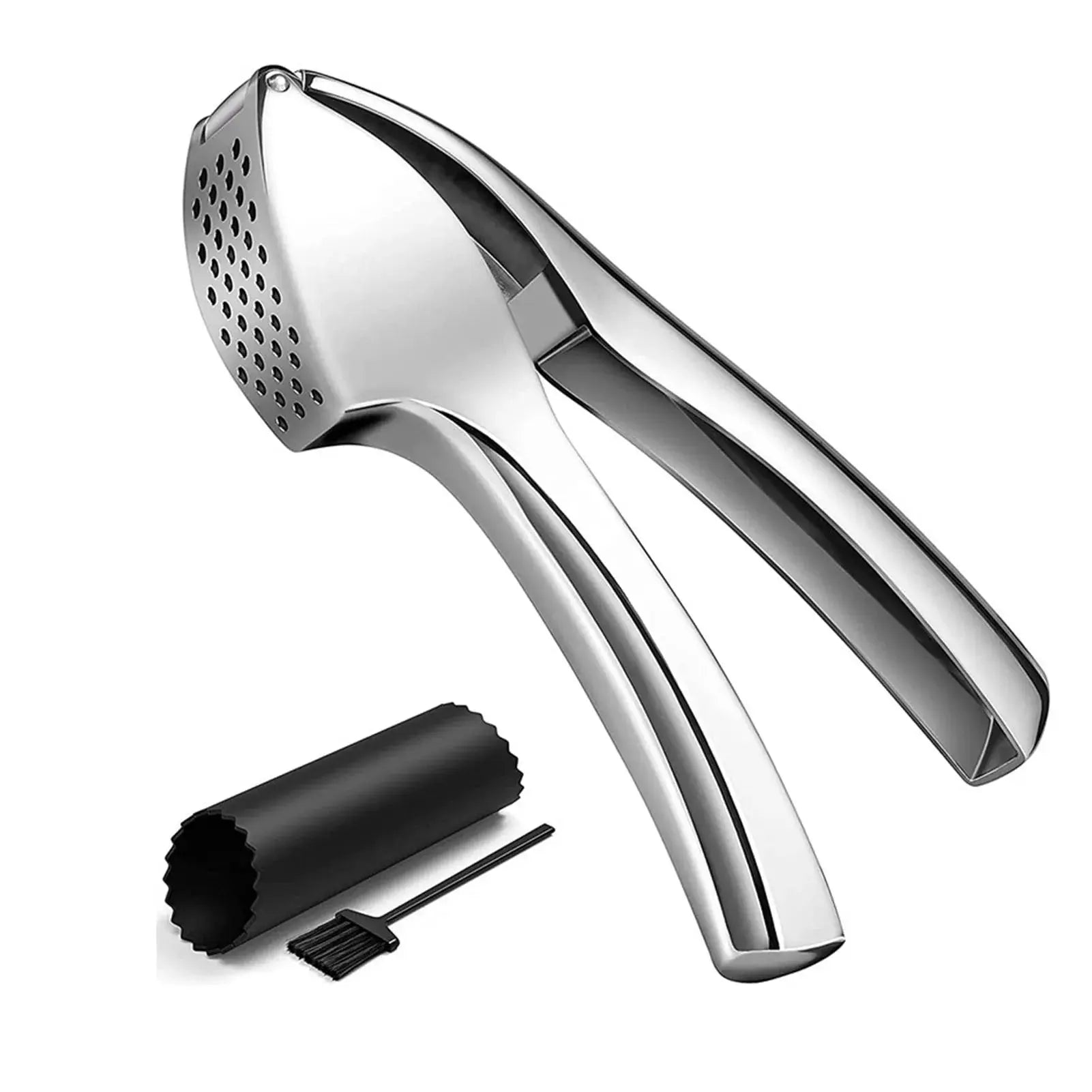 Garlic Press Manually Mashed Garlic Crusher Machine Handheld Ergonomic Grip Anti-Rust Cooking Ginger Crusher Kitchen Tools Zenn Organics Inc