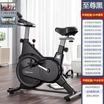 Full Coverage Spinning Bike, Home Ultra Quiet Fitness Bike, Indoor Aerobic Exercise Bike Zenn Organics Inc