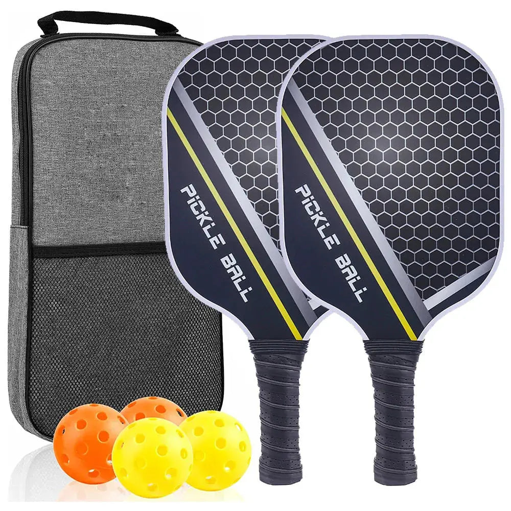 Pickleball Paddles Set-Graphite Carbon Fiber Usapa Approved Lightweight Racquets Set Indoor and Outdoor Exercise For All Ages Zenn Organics Inc