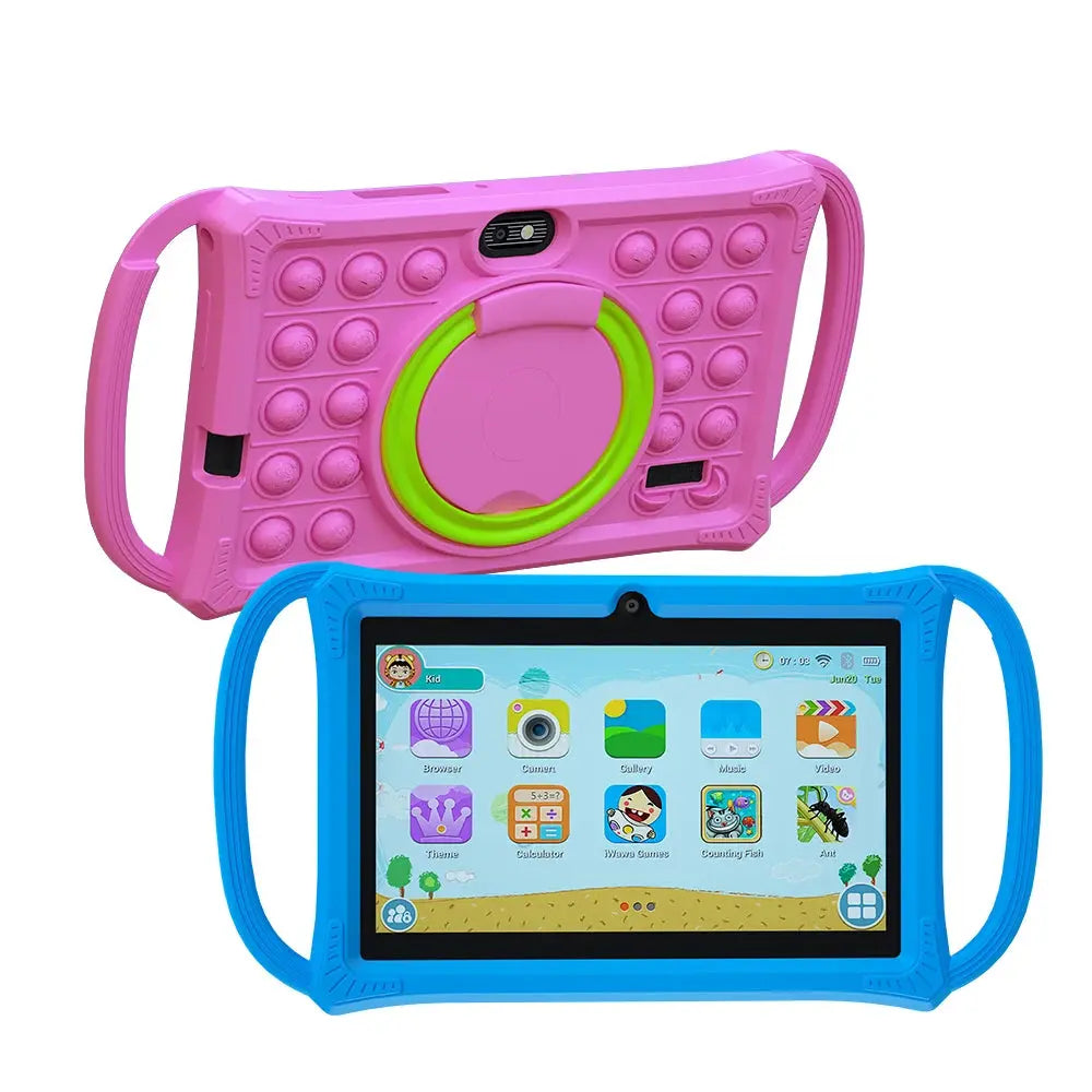 Kids Tablet 7.0 Inch  Android 12 Quad Core 4GB RAM+64GB ROM 4500mAh Dual Camera WiFi Parental Control Zenn Organics Inc