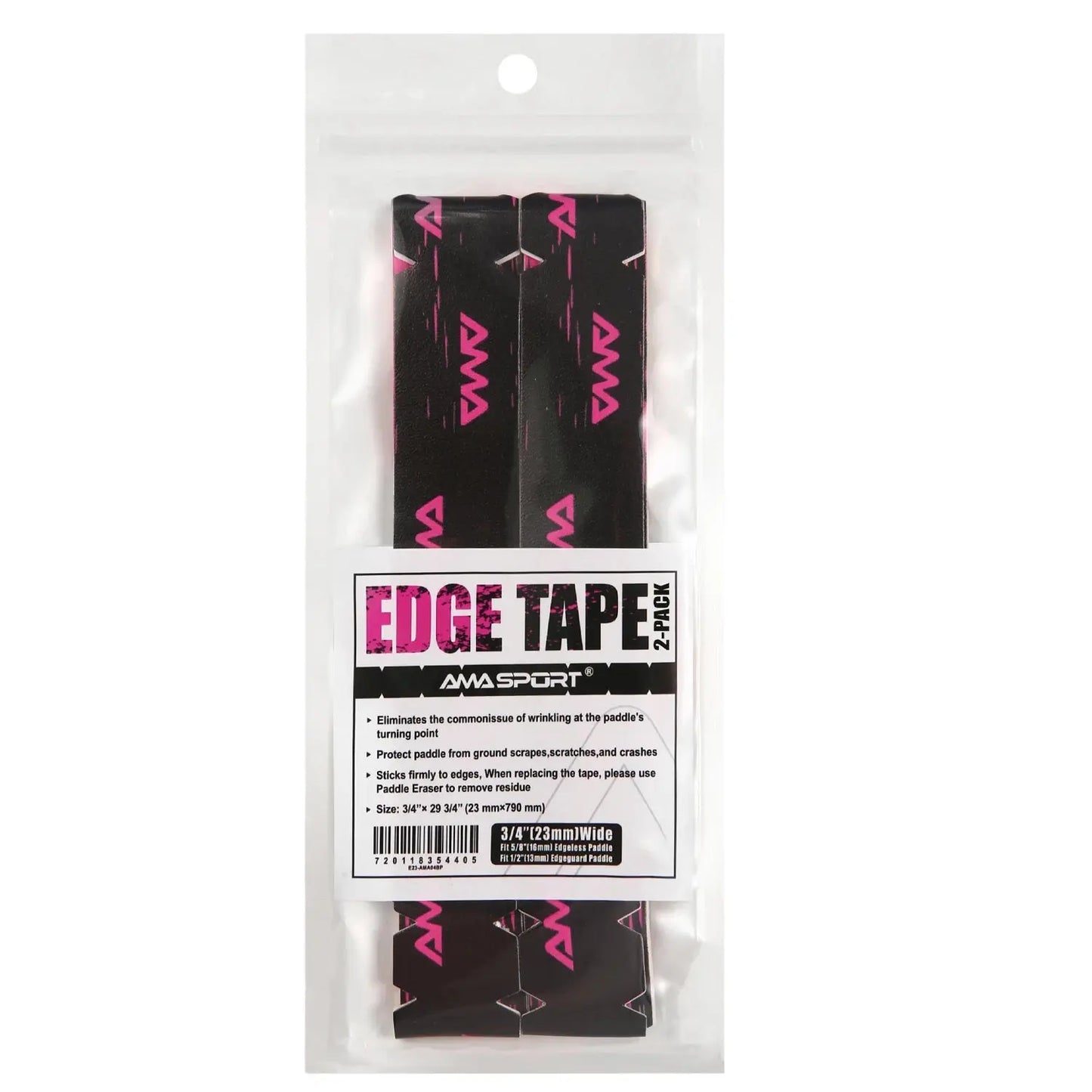 Pickleball Paddle Protection Tape New Color for 13mm/16mm/19mm Padel- 2 Units Pack Paddle Head Edge Guard- Pickleball Lead Tape Zenn Organics Inc
