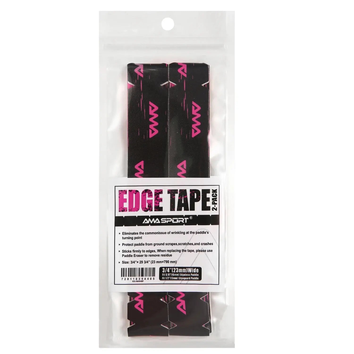 Pickleball Paddle Protection Tape New Color for 13mm/16mm/19mm Padel- 2 Units Pack Paddle Head Edge Guard- Pickleball Lead Tape Zenn Organics Inc