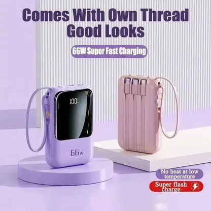 NEW 20000mAh Mini Power Bank 66W Portable Charger Fast Charging Powerbank External Spare Battery for IPhone Huawei Xiaomi Phone Zenn Organics Inc