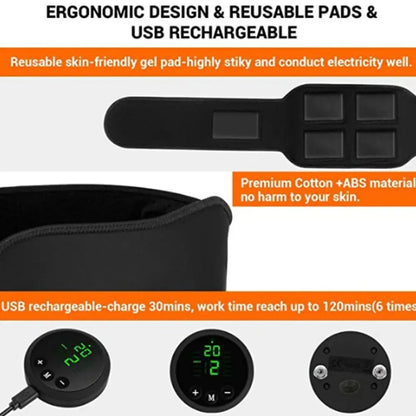 Fitness AB-Belt ABS Stimulator For Home Fitness Training Cores Muscle Firming Strengthening Workout Equipment Travel Fitness Zenn Organics Inc