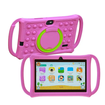 Kids Tablet 7.0 Inch  Android 12 Quad Core 4GB RAM+64GB ROM 4500mAh Dual Camera WiFi Parental Control Zenn Organics Inc