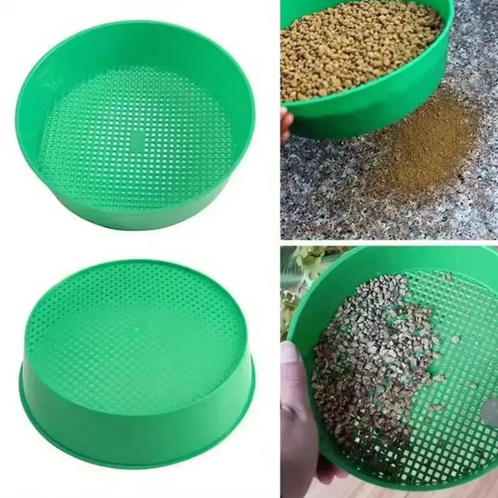 Garden Sieve Soil Sifter, Round Sieve Earth Stone Fine Gardening Tool Home Planting Sieve Screen Garden Soil Filter Net Sifter Zenn Organics Inc