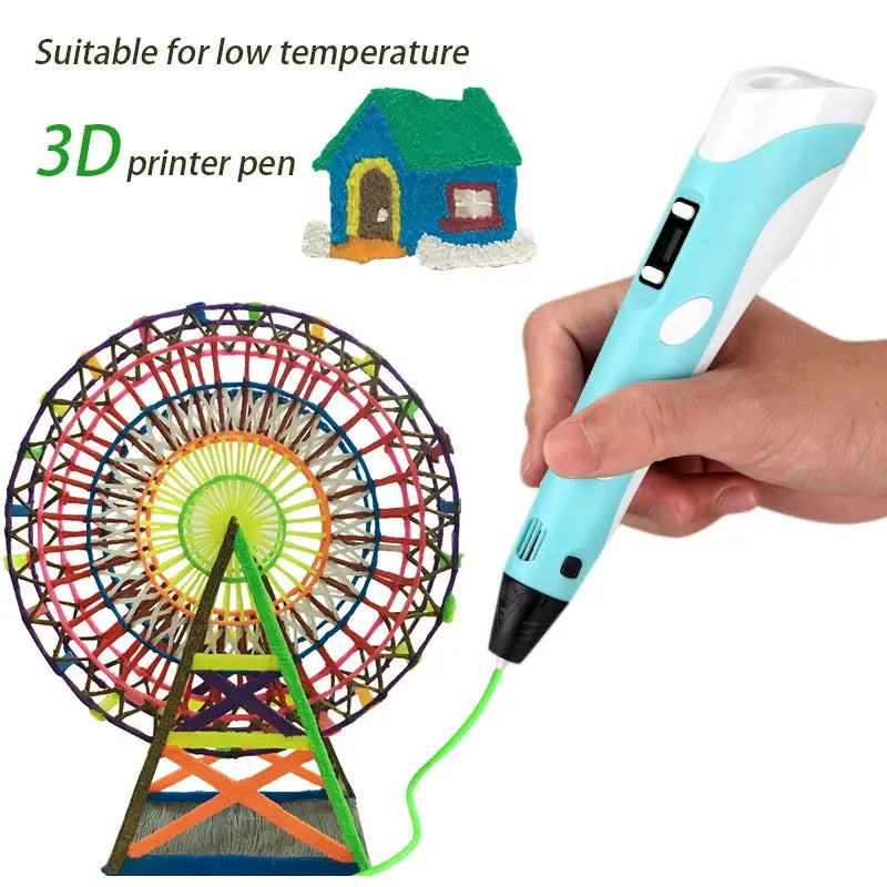 3D Pen For Children 3D Printing Drawing Pen DIY Funny Set for Kids Chidren Birthday Chrismas Creative Gift with PLA Filament Zenn Organics Inc