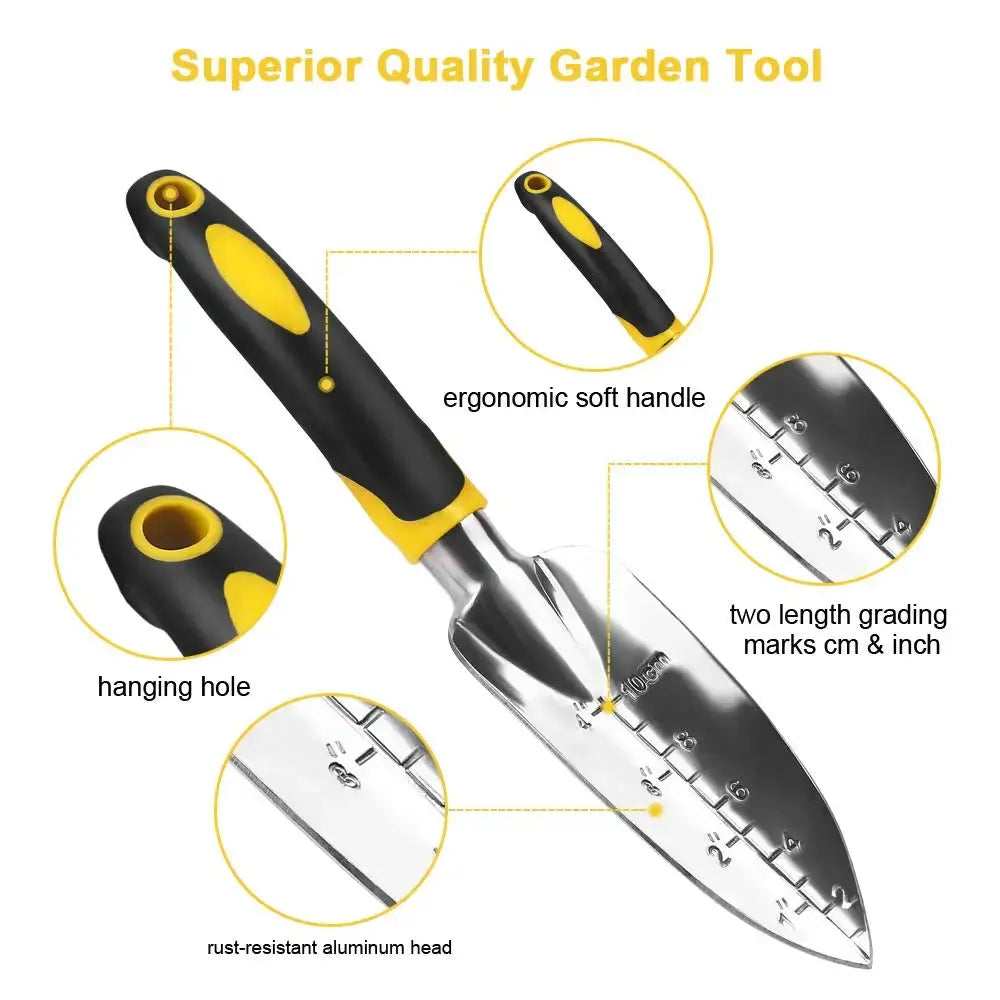Garden Tool Hand Trowel,Rake,Cultivator,Weeder Tools With Ergonomic Handle,Garden Lawn Farmland Transplant Gardening Bonsai Tool Zenn Organics Inc