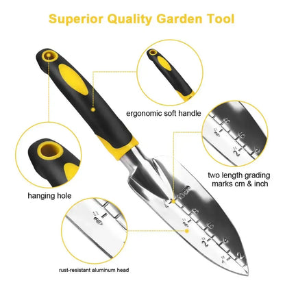 Garden Tool Hand Trowel,Rake,Cultivator,Weeder Tools With Ergonomic Handle,Garden Lawn Farmland Transplant Gardening Bonsai Tool Zenn Organics Inc