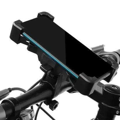 360° Rotatable Bike Phone Stand: Non-Slip Cycling Holder for MTB, Moto, Electric Bicycle Zenn Organics Inc