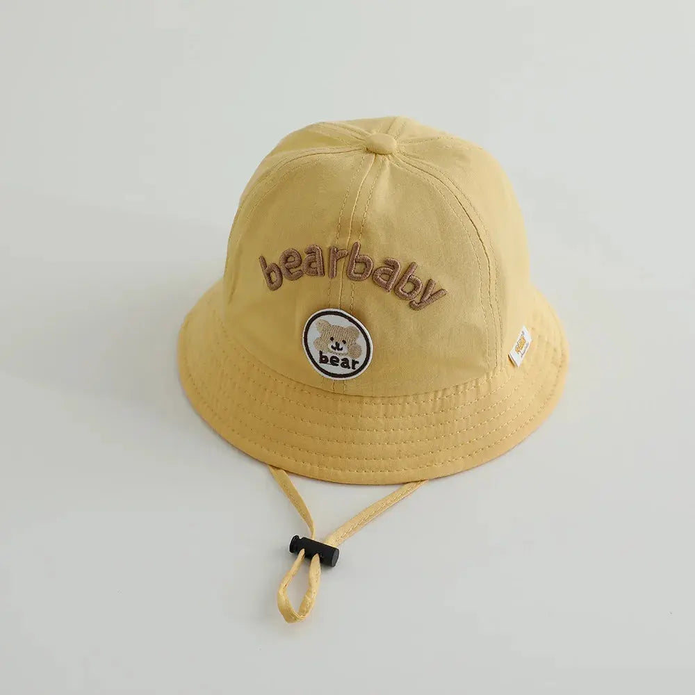 Cute Bear Baby Bucket Hats Korean Boy Girl Summer Uv Protection Fisherman Caps Kids Outdoor Sunshade Panama Basin Caps Zenn Organics Inc