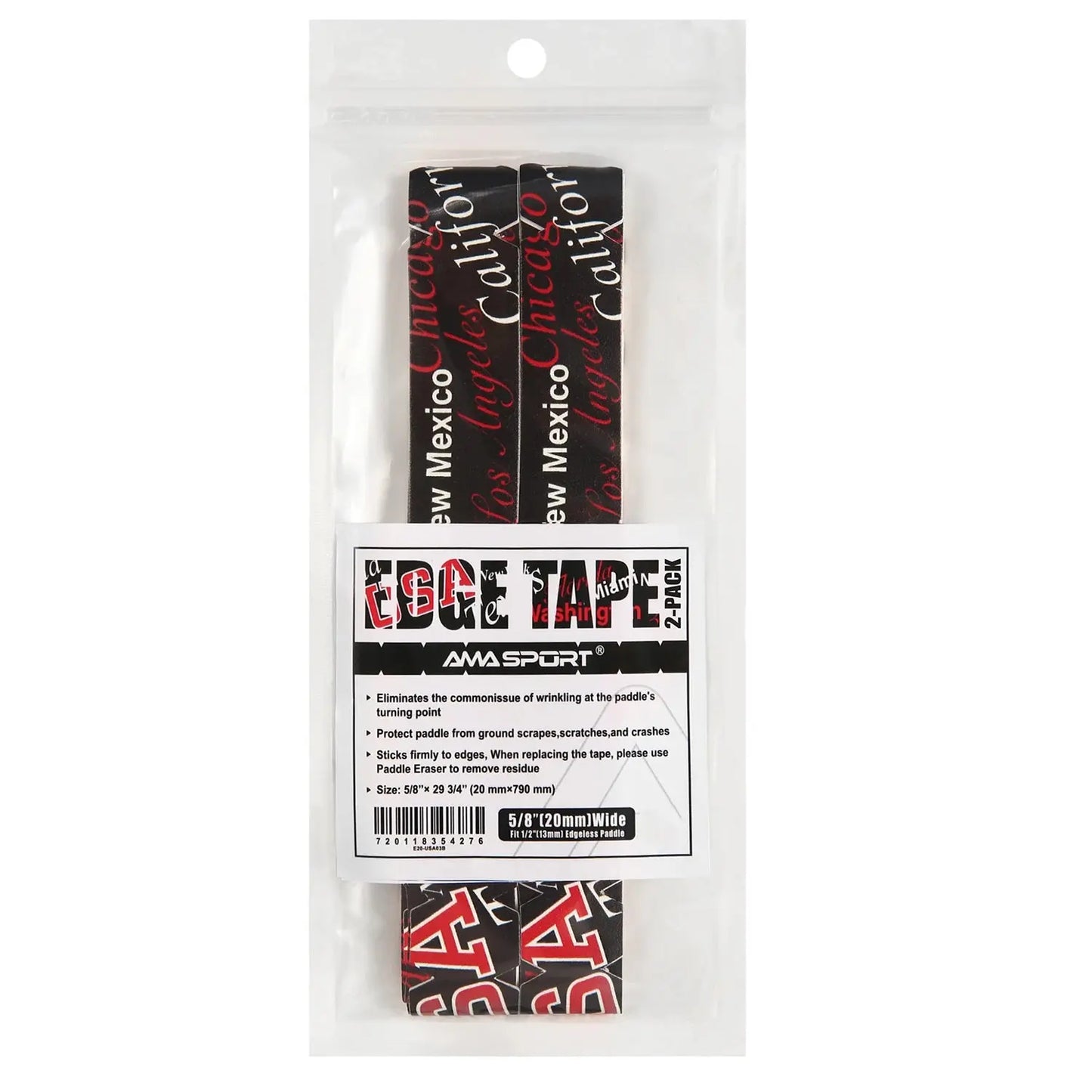 Pickleball Paddle Protection Tape New Color for 13mm/16mm/19mm Padel- 2 Units Pack Paddle Head Edge Guard- Pickleball Lead Tape Zenn Organics Inc