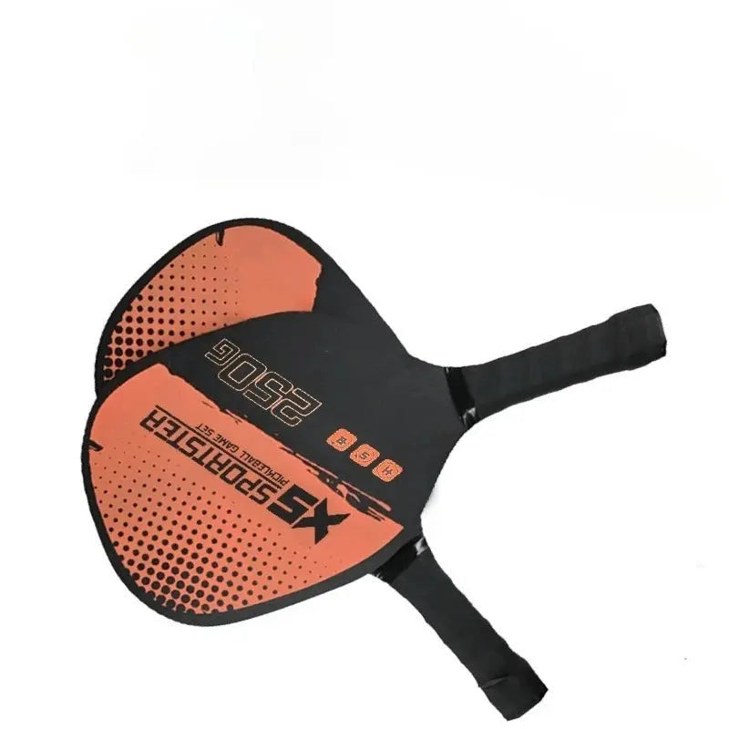 Zenn Organics Inc pickleball racket set with two paddles and four pickleballs, perfect for outdoor pickleball games and sports.