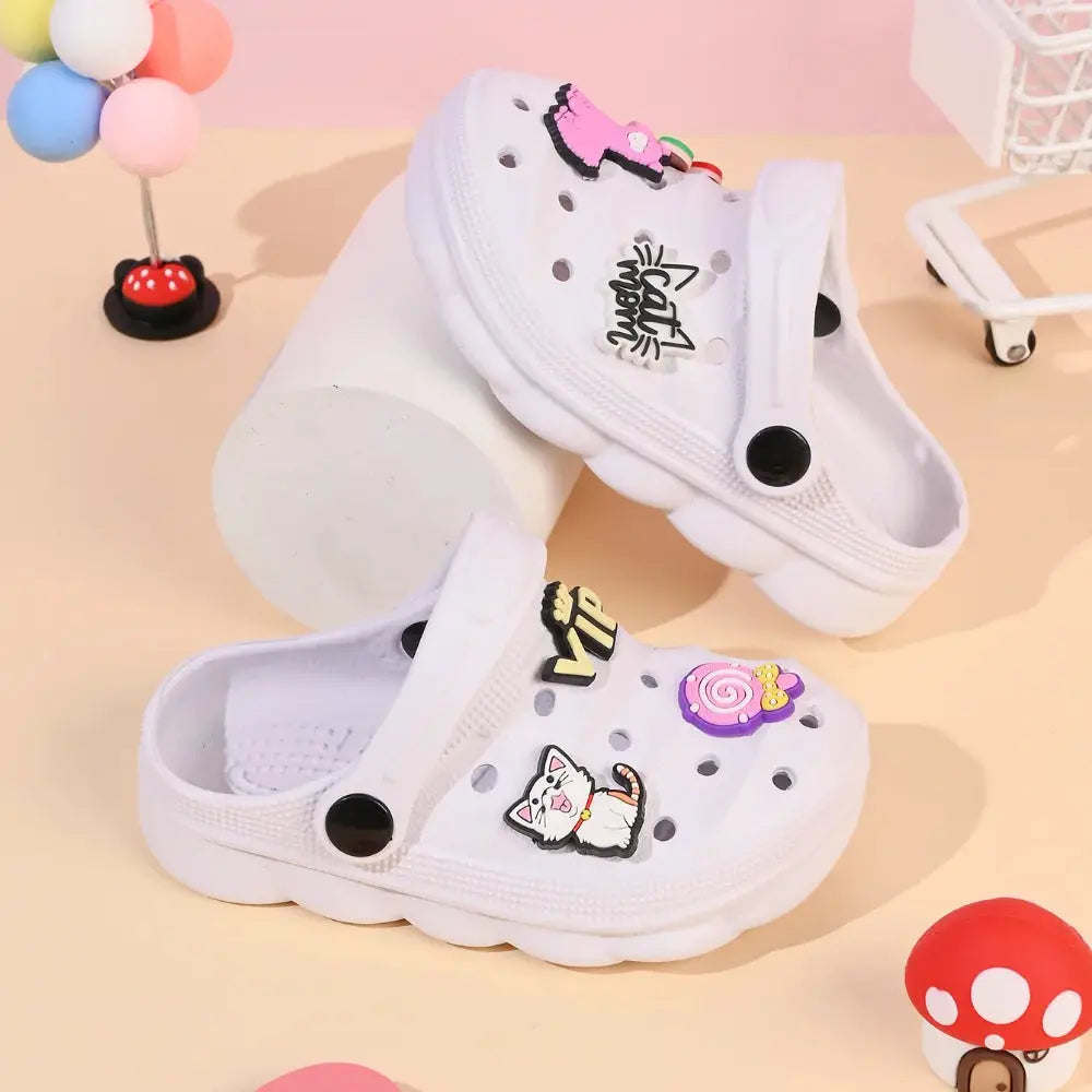 Summer Children's Slippers Boys Girls Cartoon Cute Anti-Slip Open-Toe Clogs Infant Toddler and Big Kids Sandals Zenn Organics Inc