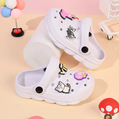 Summer Children's Slippers Boys Girls Cartoon Cute Anti-Slip Open-Toe Clogs Infant Toddler and Big Kids Sandals Zenn Organics Inc