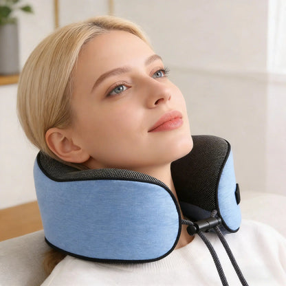 Travel Pillow 100% Pure Memory Foam Travel Neck Pillow, Airplane Pillow for Traveling、Car、Home、Office，Washable Cover Zenn Organics Inc