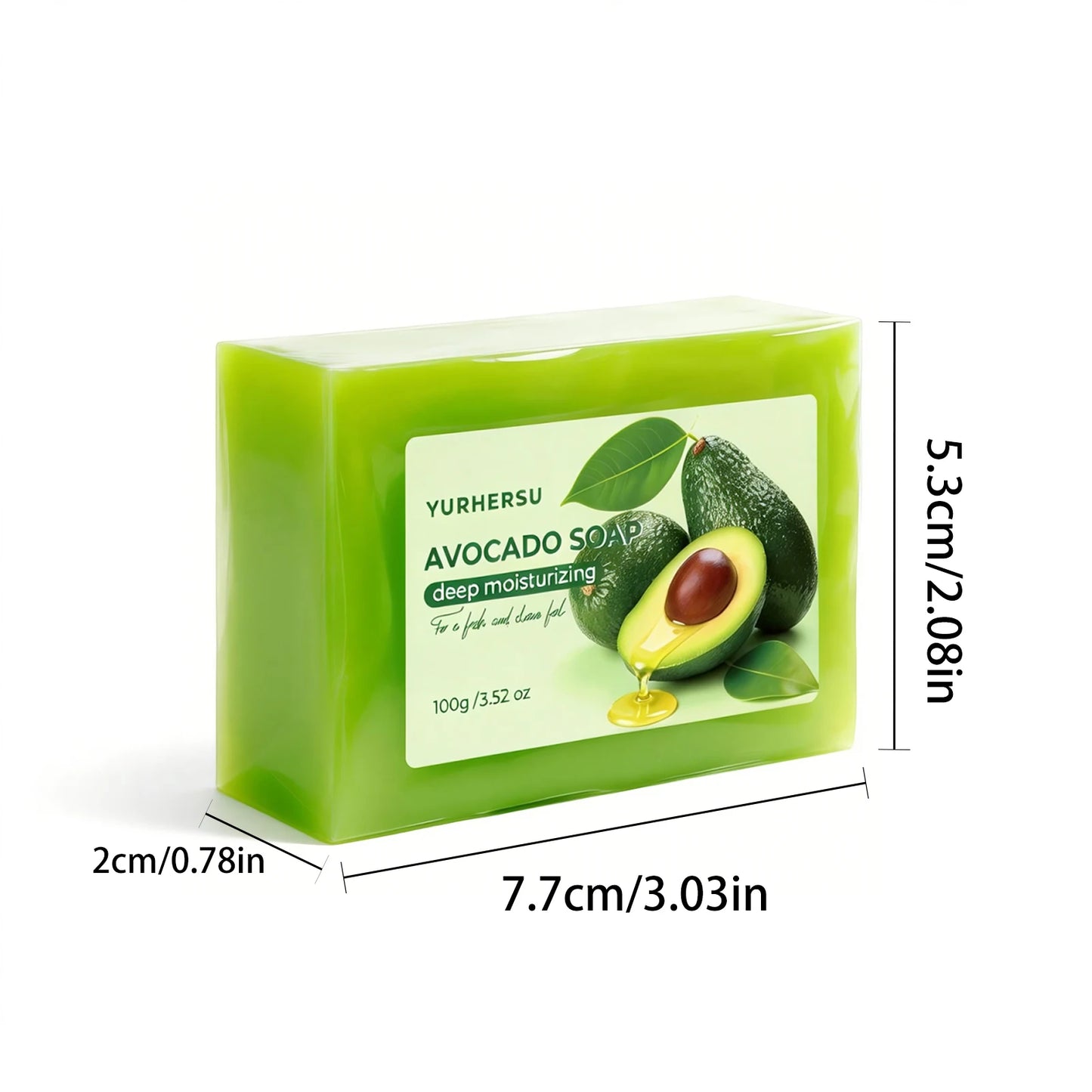 Organic Avocado Extract Soap Hydrating Soothe Repair Rough Skin Brighten Smooth Glowing Face Body Wash Zenn Organics Inc