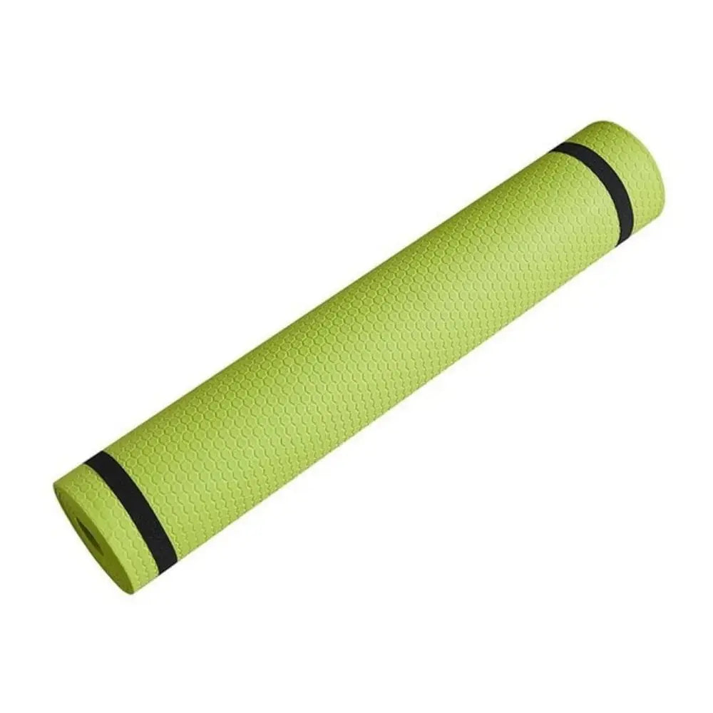 Zenn Organics Inc anti-skid yoga mat with 3mm-6mm thick EVA foam, ideal for exercise, yoga, Pilates, and gymnastics workouts.