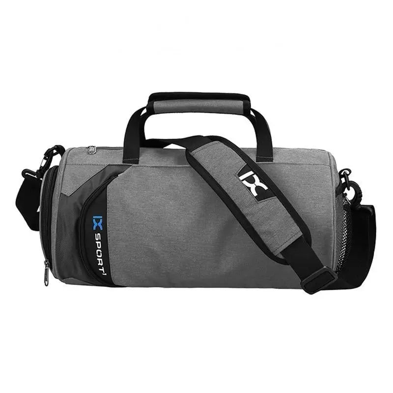 Fitness-6 men's gym and travel duffel bag with adjustable shoulder strap, multiple compartments, and durable fabric.