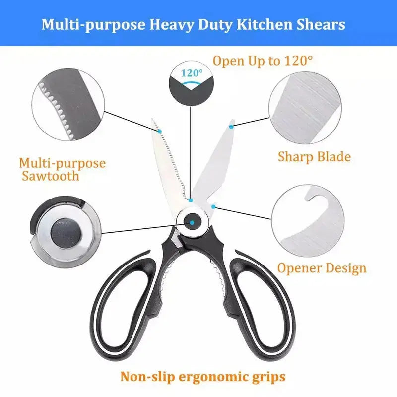 Superior Stainless Kitchen Shears Zenn Organics Inc